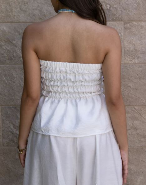 The Ocean Mist Linen Top